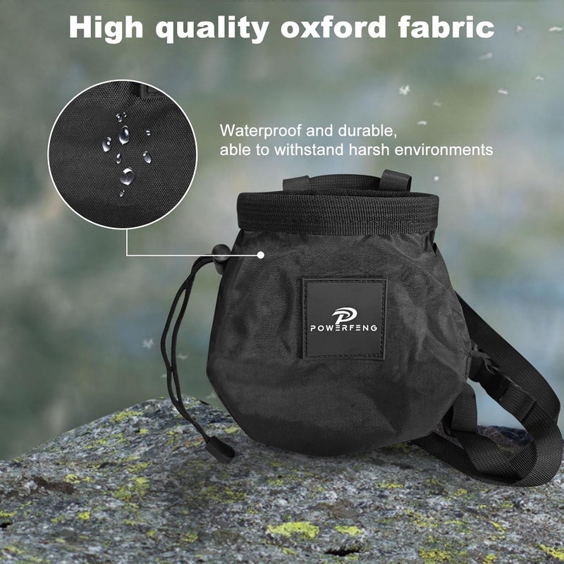powerfeng Chalk Bag for Rock Climbing & Bouldering: Outdoor Indoor Chalk Bag for Men & Women Climbing Equipment & Accessories - Image 5